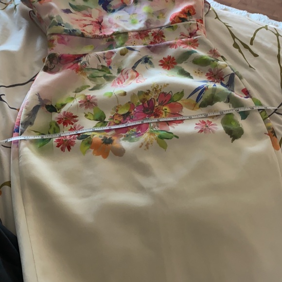 ASOS - True Violet square neck floral dress sz 2 - Picture 6 of 8